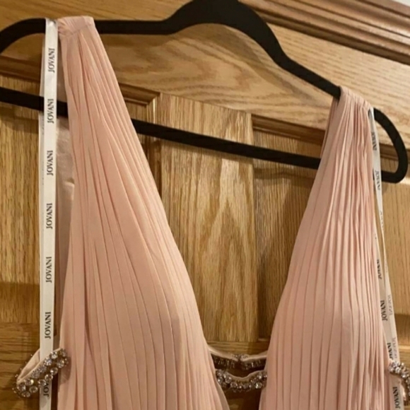 Jovani Sleeveless V Neck Gown W/ Lattice Details - Picture 7 of 15